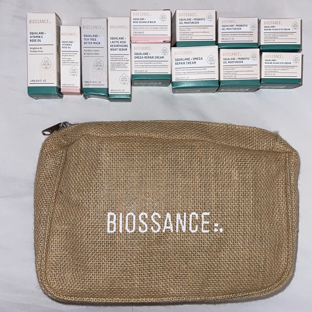 Biossance Sample Skincare Bundle+ Brown Bag